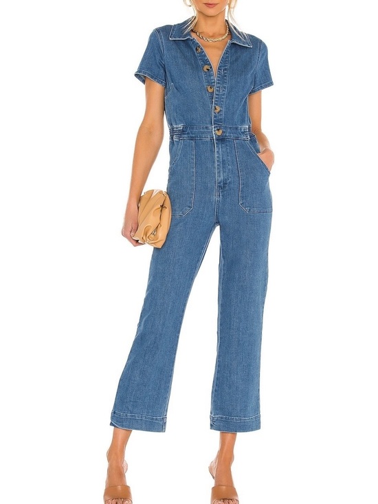 Show Me Your MuMu Pants - Show Me Your MuMu Emery Jumpsuit in French Blue.  Size Large